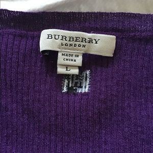 burberry purple knit sweater!